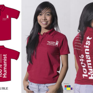 Polo T-Shirt - 100% Humanist (Red only)
