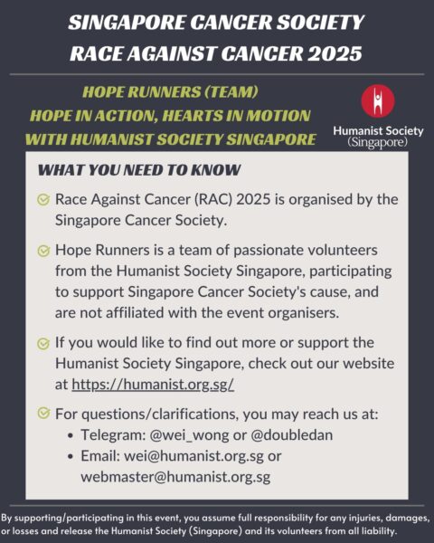 overview poster for humanistraceagainstcancer2025